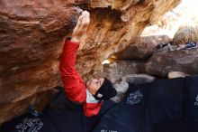 Bouldering in Hueco Tanks on 11/23/2019 with Blue Lizard Climbing and Yoga

Filename: SRM_20191123_1231370.jpg
Aperture: f/4.0
Shutter Speed: 1/250
Body: Canon EOS-1D Mark II
Lens: Canon EF 16-35mm f/2.8 L