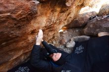 Bouldering in Hueco Tanks on 11/23/2019 with Blue Lizard Climbing and Yoga

Filename: SRM_20191123_1232251.jpg
Aperture: f/3.5
Shutter Speed: 1/250
Body: Canon EOS-1D Mark II
Lens: Canon EF 16-35mm f/2.8 L