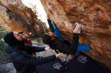Bouldering in Hueco Tanks on 11/23/2019 with Blue Lizard Climbing and Yoga

Filename: SRM_20191123_1233251.jpg
Aperture: f/5.0
Shutter Speed: 1/250
Body: Canon EOS-1D Mark II
Lens: Canon EF 16-35mm f/2.8 L
