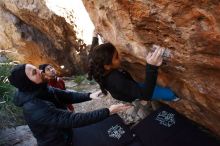 Bouldering in Hueco Tanks on 11/23/2019 with Blue Lizard Climbing and Yoga

Filename: SRM_20191123_1233260.jpg
Aperture: f/4.5
Shutter Speed: 1/250
Body: Canon EOS-1D Mark II
Lens: Canon EF 16-35mm f/2.8 L