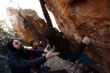 Bouldering in Hueco Tanks on 11/23/2019 with Blue Lizard Climbing and Yoga

Filename: SRM_20191123_1233290.jpg
Aperture: f/5.6
Shutter Speed: 1/250
Body: Canon EOS-1D Mark II
Lens: Canon EF 16-35mm f/2.8 L