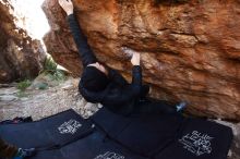 Bouldering in Hueco Tanks on 11/23/2019 with Blue Lizard Climbing and Yoga

Filename: SRM_20191123_1235170.jpg
Aperture: f/4.0
Shutter Speed: 1/250
Body: Canon EOS-1D Mark II
Lens: Canon EF 16-35mm f/2.8 L