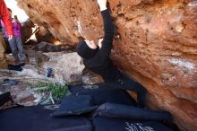 Bouldering in Hueco Tanks on 11/23/2019 with Blue Lizard Climbing and Yoga

Filename: SRM_20191123_1253110.jpg
Aperture: f/3.5
Shutter Speed: 1/250
Body: Canon EOS-1D Mark II
Lens: Canon EF 16-35mm f/2.8 L