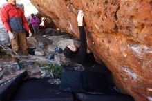 Bouldering in Hueco Tanks on 11/23/2019 with Blue Lizard Climbing and Yoga

Filename: SRM_20191123_1257440.jpg
Aperture: f/5.6
Shutter Speed: 1/160
Body: Canon EOS-1D Mark II
Lens: Canon EF 16-35mm f/2.8 L