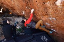 Bouldering in Hueco Tanks on 11/23/2019 with Blue Lizard Climbing and Yoga

Filename: SRM_20191123_1259030.jpg
Aperture: f/6.3
Shutter Speed: 1/160
Body: Canon EOS-1D Mark II
Lens: Canon EF 16-35mm f/2.8 L
