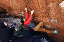 Bouldering in Hueco Tanks on 11/23/2019 with Blue Lizard Climbing and Yoga

Filename: SRM_20191123_1259060.jpg
Aperture: f/6.3
Shutter Speed: 1/160
Body: Canon EOS-1D Mark II
Lens: Canon EF 16-35mm f/2.8 L