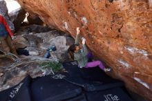 Bouldering in Hueco Tanks on 11/23/2019 with Blue Lizard Climbing and Yoga

Filename: SRM_20191123_1306310.jpg
Aperture: f/5.0
Shutter Speed: 1/250
Body: Canon EOS-1D Mark II
Lens: Canon EF 16-35mm f/2.8 L