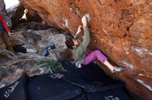 Bouldering in Hueco Tanks on 11/23/2019 with Blue Lizard Climbing and Yoga

Filename: SRM_20191123_1306350.jpg
Aperture: f/5.0
Shutter Speed: 1/250
Body: Canon EOS-1D Mark II
Lens: Canon EF 16-35mm f/2.8 L