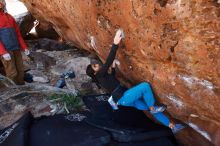 Bouldering in Hueco Tanks on 11/23/2019 with Blue Lizard Climbing and Yoga

Filename: SRM_20191123_1308130.jpg
Aperture: f/4.5
Shutter Speed: 1/250
Body: Canon EOS-1D Mark II
Lens: Canon EF 16-35mm f/2.8 L