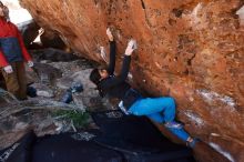 Bouldering in Hueco Tanks on 11/23/2019 with Blue Lizard Climbing and Yoga

Filename: SRM_20191123_1308150.jpg
Aperture: f/5.0
Shutter Speed: 1/250
Body: Canon EOS-1D Mark II
Lens: Canon EF 16-35mm f/2.8 L