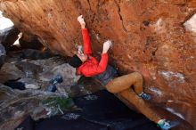 Bouldering in Hueco Tanks on 11/23/2019 with Blue Lizard Climbing and Yoga

Filename: SRM_20191123_1309470.jpg
Aperture: f/5.6
Shutter Speed: 1/250
Body: Canon EOS-1D Mark II
Lens: Canon EF 16-35mm f/2.8 L