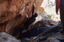 Bouldering in Hueco Tanks on 11/23/2019 with Blue Lizard Climbing and Yoga

Filename: SRM_20191123_1313240.jpg
Aperture: f/4.5
Shutter Speed: 1/250
Body: Canon EOS-1D Mark II
Lens: Canon EF 50mm f/1.8 II