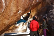 Bouldering in Hueco Tanks on 11/23/2019 with Blue Lizard Climbing and Yoga

Filename: SRM_20191123_1403510.jpg
Aperture: f/5.0
Shutter Speed: 1/250
Body: Canon EOS-1D Mark II
Lens: Canon EF 50mm f/1.8 II