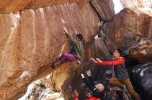 Bouldering in Hueco Tanks on 11/23/2019 with Blue Lizard Climbing and Yoga

Filename: SRM_20191123_1405040.jpg
Aperture: f/3.5
Shutter Speed: 1/250
Body: Canon EOS-1D Mark II
Lens: Canon EF 50mm f/1.8 II