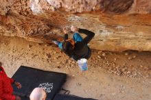 Bouldering in Hueco Tanks on 11/23/2019 with Blue Lizard Climbing and Yoga

Filename: SRM_20191123_1410151.jpg
Aperture: f/2.2
Shutter Speed: 1/250
Body: Canon EOS-1D Mark II
Lens: Canon EF 50mm f/1.8 II