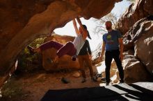 Bouldering in Hueco Tanks on 11/23/2019 with Blue Lizard Climbing and Yoga

Filename: SRM_20191123_1423260.jpg
Aperture: f/8.0
Shutter Speed: 1/250
Body: Canon EOS-1D Mark II
Lens: Canon EF 16-35mm f/2.8 L