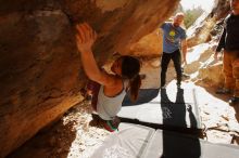 Bouldering in Hueco Tanks on 11/23/2019 with Blue Lizard Climbing and Yoga

Filename: SRM_20191123_1431200.jpg
Aperture: f/5.0
Shutter Speed: 1/250
Body: Canon EOS-1D Mark II
Lens: Canon EF 16-35mm f/2.8 L