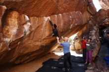 Bouldering in Hueco Tanks on 11/23/2019 with Blue Lizard Climbing and Yoga

Filename: SRM_20191123_1453490.jpg
Aperture: f/4.5
Shutter Speed: 1/250
Body: Canon EOS-1D Mark II
Lens: Canon EF 16-35mm f/2.8 L