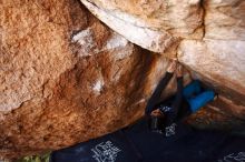 Bouldering in Hueco Tanks on 11/23/2019 with Blue Lizard Climbing and Yoga

Filename: SRM_20191123_1515170.jpg
Aperture: f/3.2
Shutter Speed: 1/250
Body: Canon EOS-1D Mark II
Lens: Canon EF 16-35mm f/2.8 L