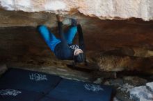 Bouldering in Hueco Tanks on 11/23/2019 with Blue Lizard Climbing and Yoga

Filename: SRM_20191123_1630420.jpg
Aperture: f/1.8
Shutter Speed: 1/200
Body: Canon EOS-1D Mark II
Lens: Canon EF 50mm f/1.8 II