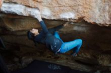 Bouldering in Hueco Tanks on 11/23/2019 with Blue Lizard Climbing and Yoga

Filename: SRM_20191123_1634280.jpg
Aperture: f/2.0
Shutter Speed: 1/250
Body: Canon EOS-1D Mark II
Lens: Canon EF 50mm f/1.8 II