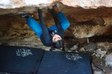Bouldering in Hueco Tanks on 11/23/2019 with Blue Lizard Climbing and Yoga

Filename: SRM_20191123_1639550.jpg
Aperture: f/1.8
Shutter Speed: 1/160
Body: Canon EOS-1D Mark II
Lens: Canon EF 50mm f/1.8 II