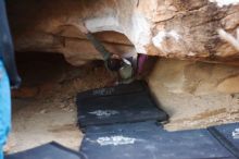 Bouldering in Hueco Tanks on 11/23/2019 with Blue Lizard Climbing and Yoga

Filename: SRM_20191123_1721500.jpg
Aperture: f/1.8
Shutter Speed: 1/160
Body: Canon EOS-1D Mark II
Lens: Canon EF 50mm f/1.8 II