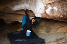 Bouldering in Hueco Tanks on 11/23/2019 with Blue Lizard Climbing and Yoga

Filename: SRM_20191123_1724500.jpg
Aperture: f/1.8
Shutter Speed: 1/200
Body: Canon EOS-1D Mark II
Lens: Canon EF 50mm f/1.8 II