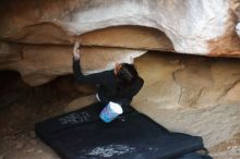 Bouldering in Hueco Tanks on 11/23/2019 with Blue Lizard Climbing and Yoga

Filename: SRM_20191123_1731270.jpg
Aperture: f/1.8
Shutter Speed: 1/125
Body: Canon EOS-1D Mark II
Lens: Canon EF 50mm f/1.8 II