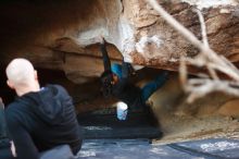 Bouldering in Hueco Tanks on 11/23/2019 with Blue Lizard Climbing and Yoga

Filename: SRM_20191123_1744140.jpg
Aperture: f/1.8
Shutter Speed: 1/125
Body: Canon EOS-1D Mark II
Lens: Canon EF 50mm f/1.8 II