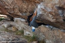 Bouldering in Hueco Tanks on 11/24/2019 with Blue Lizard Climbing and Yoga

Filename: SRM_20191124_1007170.jpg
Aperture: f/5.6
Shutter Speed: 1/250
Body: Canon EOS-1D Mark II
Lens: Canon EF 50mm f/1.8 II