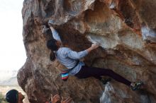 Bouldering in Hueco Tanks on 11/24/2019 with Blue Lizard Climbing and Yoga

Filename: SRM_20191124_1009050.jpg
Aperture: f/8.0
Shutter Speed: 1/250
Body: Canon EOS-1D Mark II
Lens: Canon EF 50mm f/1.8 II