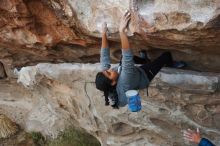 Bouldering in Hueco Tanks on 11/24/2019 with Blue Lizard Climbing and Yoga

Filename: SRM_20191124_1015060.jpg
Aperture: f/6.3
Shutter Speed: 1/250
Body: Canon EOS-1D Mark II
Lens: Canon EF 50mm f/1.8 II