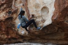 Bouldering in Hueco Tanks on 11/24/2019 with Blue Lizard Climbing and Yoga

Filename: SRM_20191124_1015320.jpg
Aperture: f/7.1
Shutter Speed: 1/250
Body: Canon EOS-1D Mark II
Lens: Canon EF 50mm f/1.8 II