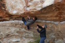 Bouldering in Hueco Tanks on 11/24/2019 with Blue Lizard Climbing and Yoga

Filename: SRM_20191124_1019060.jpg
Aperture: f/5.0
Shutter Speed: 1/250
Body: Canon EOS-1D Mark II
Lens: Canon EF 50mm f/1.8 II