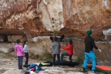 Bouldering in Hueco Tanks on 11/24/2019 with Blue Lizard Climbing and Yoga

Filename: SRM_20191124_1021060.jpg
Aperture: f/5.6
Shutter Speed: 1/250
Body: Canon EOS-1D Mark II
Lens: Canon EF 50mm f/1.8 II