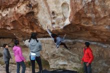 Bouldering in Hueco Tanks on 11/24/2019 with Blue Lizard Climbing and Yoga

Filename: SRM_20191124_1021370.jpg
Aperture: f/5.6
Shutter Speed: 1/250
Body: Canon EOS-1D Mark II
Lens: Canon EF 50mm f/1.8 II