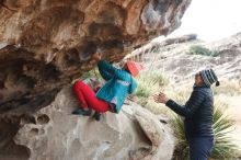 Bouldering in Hueco Tanks on 11/24/2019 with Blue Lizard Climbing and Yoga

Filename: SRM_20191124_1023270.jpg
Aperture: f/5.0
Shutter Speed: 1/250
Body: Canon EOS-1D Mark II
Lens: Canon EF 50mm f/1.8 II