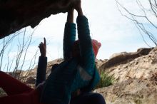 Bouldering in Hueco Tanks on 11/24/2019 with Blue Lizard Climbing and Yoga

Filename: SRM_20191124_1024170.jpg
Aperture: f/10.0
Shutter Speed: 1/250
Body: Canon EOS-1D Mark II
Lens: Canon EF 50mm f/1.8 II