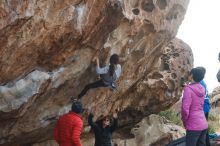 Bouldering in Hueco Tanks on 11/24/2019 with Blue Lizard Climbing and Yoga

Filename: SRM_20191124_1038440.jpg
Aperture: f/8.0
Shutter Speed: 1/250
Body: Canon EOS-1D Mark II
Lens: Canon EF 50mm f/1.8 II