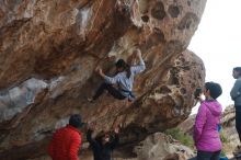 Bouldering in Hueco Tanks on 11/24/2019 with Blue Lizard Climbing and Yoga

Filename: SRM_20191124_1038480.jpg
Aperture: f/8.0
Shutter Speed: 1/250
Body: Canon EOS-1D Mark II
Lens: Canon EF 50mm f/1.8 II