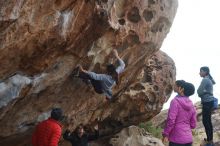 Bouldering in Hueco Tanks on 11/24/2019 with Blue Lizard Climbing and Yoga

Filename: SRM_20191124_1038540.jpg
Aperture: f/9.0
Shutter Speed: 1/250
Body: Canon EOS-1D Mark II
Lens: Canon EF 50mm f/1.8 II