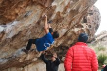 Bouldering in Hueco Tanks on 11/24/2019 with Blue Lizard Climbing and Yoga

Filename: SRM_20191124_1043220.jpg
Aperture: f/5.6
Shutter Speed: 1/320
Body: Canon EOS-1D Mark II
Lens: Canon EF 50mm f/1.8 II