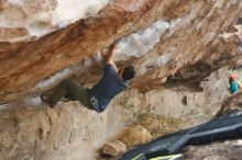 Bouldering in Hueco Tanks on 11/24/2019 with Blue Lizard Climbing and Yoga

Filename: SRM_20191124_1054420.jpg
Aperture: f/5.6
Shutter Speed: 1/320
Body: Canon EOS-1D Mark II
Lens: Canon EF 50mm f/1.8 II