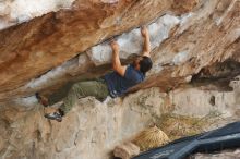 Bouldering in Hueco Tanks on 11/24/2019 with Blue Lizard Climbing and Yoga

Filename: SRM_20191124_1054450.jpg
Aperture: f/5.6
Shutter Speed: 1/320
Body: Canon EOS-1D Mark II
Lens: Canon EF 50mm f/1.8 II