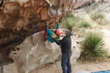 Bouldering in Hueco Tanks on 11/24/2019 with Blue Lizard Climbing and Yoga

Filename: SRM_20191124_1055070.jpg
Aperture: f/7.1
Shutter Speed: 1/320
Body: Canon EOS-1D Mark II
Lens: Canon EF 50mm f/1.8 II