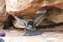 Bouldering in Hueco Tanks on 11/24/2019 with Blue Lizard Climbing and Yoga

Filename: SRM_20191124_1058480.jpg
Aperture: f/2.8
Shutter Speed: 1/320
Body: Canon EOS-1D Mark II
Lens: Canon EF 50mm f/1.8 II