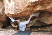 Bouldering in Hueco Tanks on 11/24/2019 with Blue Lizard Climbing and Yoga

Filename: SRM_20191124_1100470.jpg
Aperture: f/3.2
Shutter Speed: 1/320
Body: Canon EOS-1D Mark II
Lens: Canon EF 50mm f/1.8 II