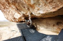 Bouldering in Hueco Tanks on 11/24/2019 with Blue Lizard Climbing and Yoga

Filename: SRM_20191124_1126530.jpg
Aperture: f/6.3
Shutter Speed: 1/320
Body: Canon EOS-1D Mark II
Lens: Canon EF 16-35mm f/2.8 L