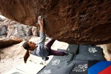 Bouldering in Hueco Tanks on 11/24/2019 with Blue Lizard Climbing and Yoga

Filename: SRM_20191124_1130070.jpg
Aperture: f/6.3
Shutter Speed: 1/320
Body: Canon EOS-1D Mark II
Lens: Canon EF 16-35mm f/2.8 L